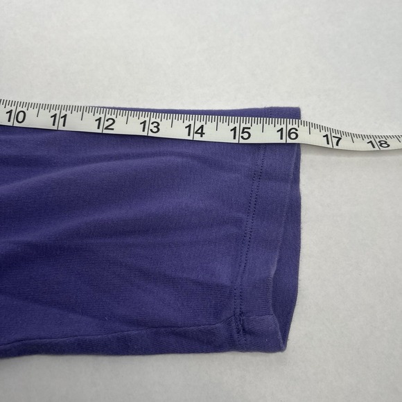 The Tog Shop 3/4 Sleeve T-shirt Lot 2 Purple White Tee Tees Large L - Picture 8 of 14